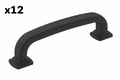 12 x Surpass 3-3/4 in. (96mm) Classic Matte Black Arch Cabinet Pull