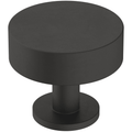 7 - See Desc Radius 1-1/4 in. (32mm) Modern Matte Black Round Cabinet Knob - *Tools Hardware & Misc
