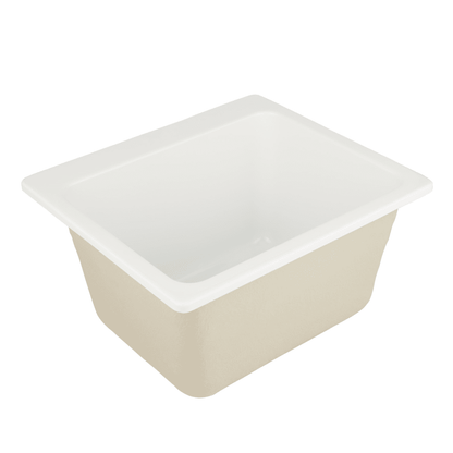 Signature Hardware 449309 Medford 25" Drop in or Undermount Single Basin Acrylic Laundry Sink