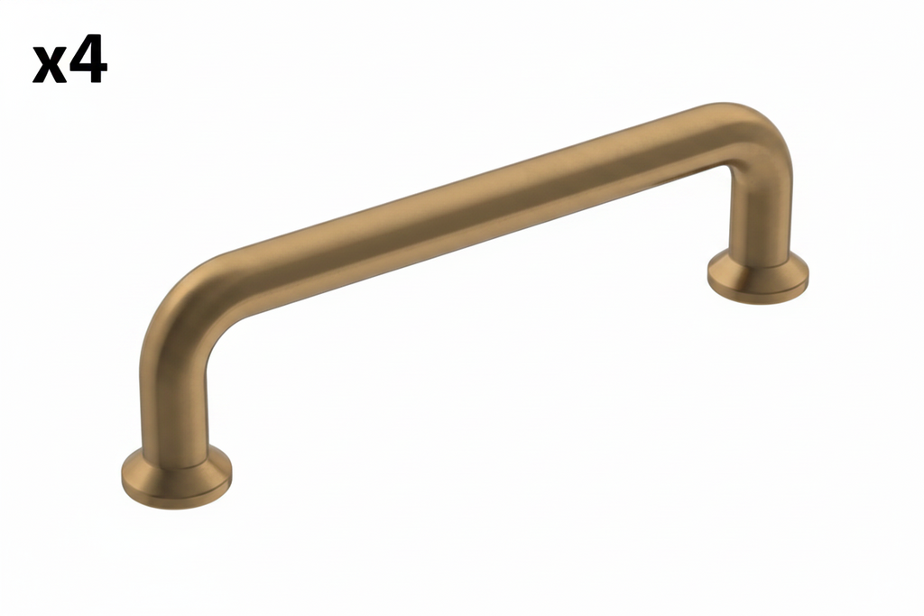 4 x Amerock BP36781 Factor 3-3/4 Inch Center to Center Handle Cabinet Pull Champagne Bronze