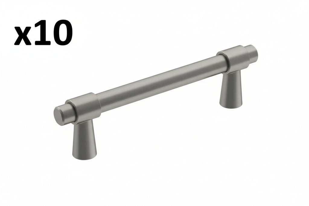 10 x Amerock Destine 3-3/4 Inch Center to Center Bar Cabinet Pull Model: BP36858G10