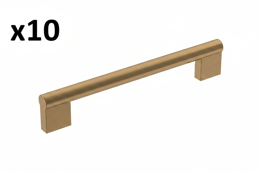 10 x Versa 6-5/16 in. (160mm) Modern Champagne Bronze Bar Cabinet Pull