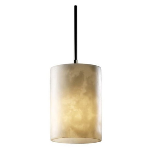 Justice Design Group Clouds 6 Inch Tall Mini Pendant Clouds - CLD-8815-10-NCKL - Alabaster