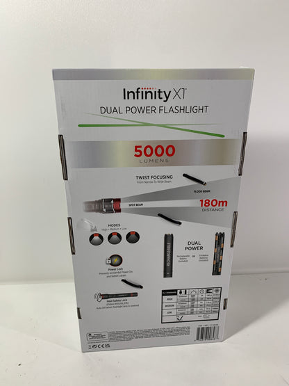 Infinity X1 5000L Dual Power Focusing Flashlight