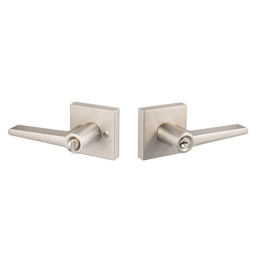 Sure-loc Basel-Square Lever - N/a Silver Silver Finish