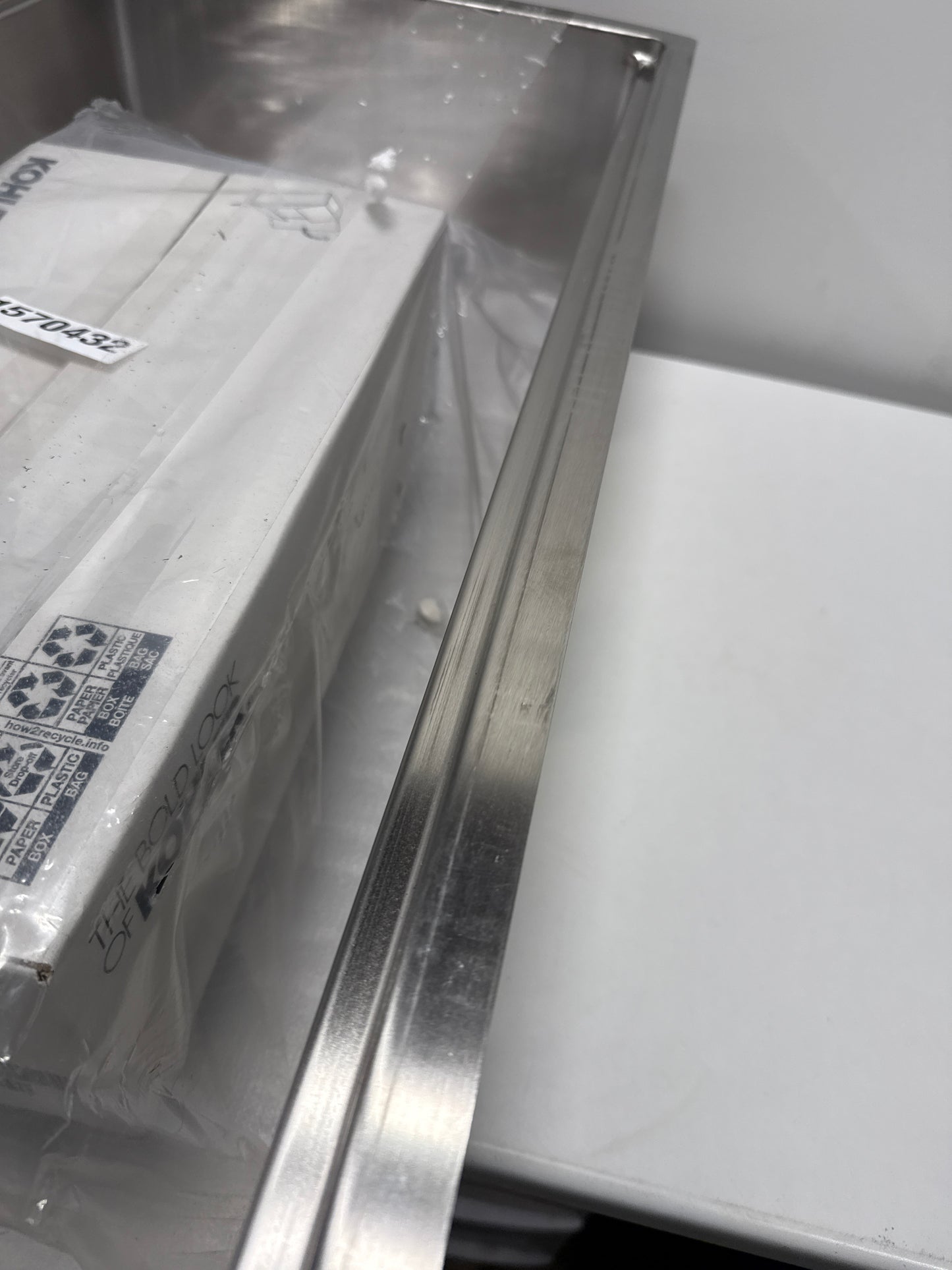 Scratch & Dent Kohler 33662-PC-NA Strive® 32" undermount single-bowl workstation kitchen sink, Stainless Steel