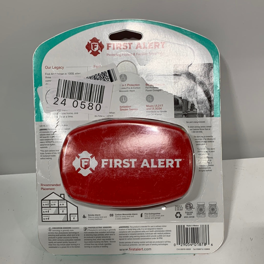 First Alert Hardwired Smoke and Carbon Monoxide Alarm with Battery Backup
