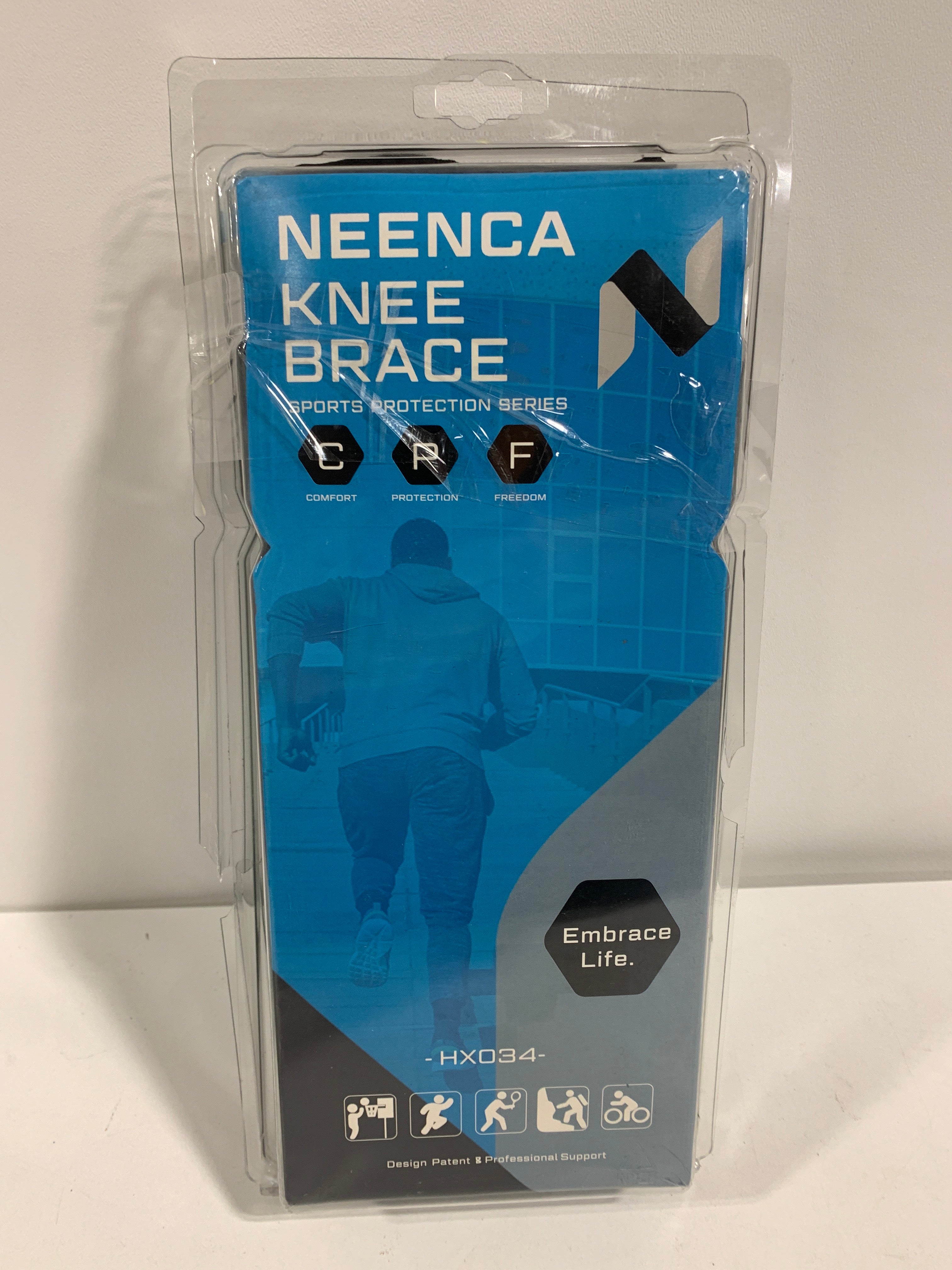 NEENCA Professional Knee Brace for Knee Pain Hinged Knee Support with Patented X-Straps Fiting System Strong Stability