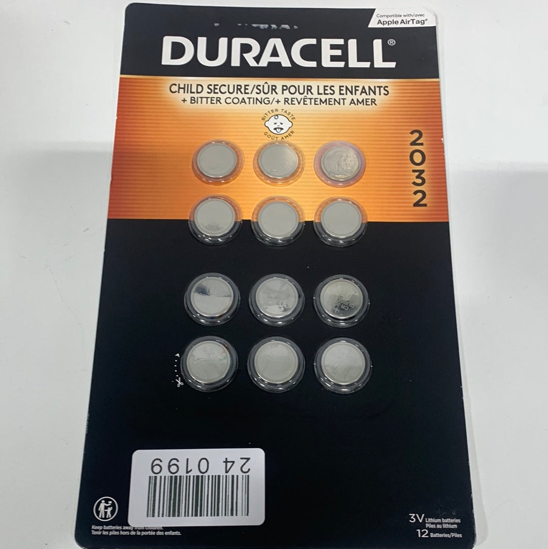Duracell Lithium 2032 Coin Batteries 11-count