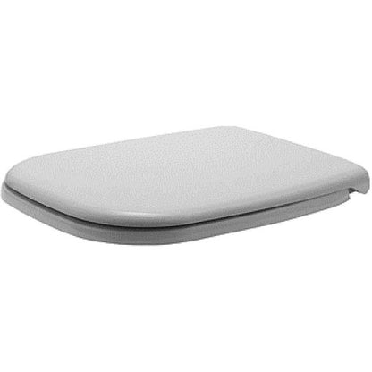 Duravit 006739 D-Code Elongated Closed-Front Toilet Seat with Soft Close White