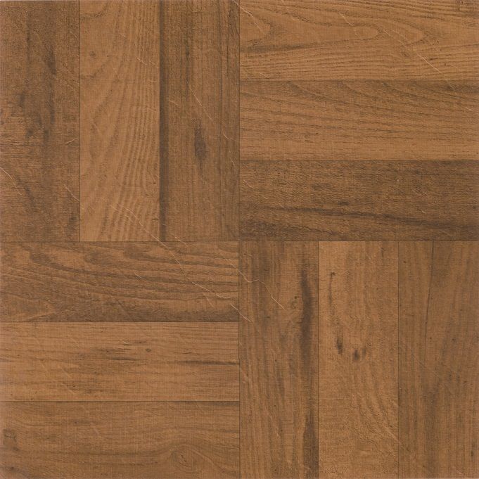 Achim Tivoli Self Adhesive Vinyl Floor Tile 12" X 12", 3 Finger Med. Oak Parquet, 45 Pack