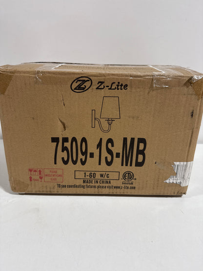 Z-Lite Gianna 8 Inch Wall Sconce Gianna - 7509-1S-MB - Traditional