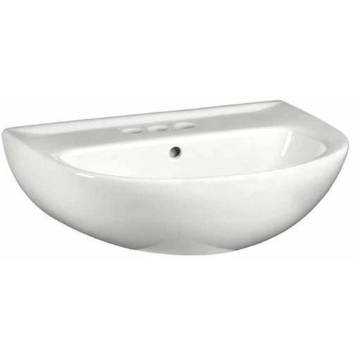 American Standard 0467.004 Evolution 21" Pedestal Lavatory Sink with 4" Centers White Sinks Bathroom Sinks Sinks Only