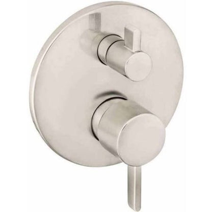 Hansgrohe 04447 Ecostat Pressure Balanced Valve Trim Only with Integrated Diverter for 2 Distinct Functions - Less Rough in Brushed Nickel