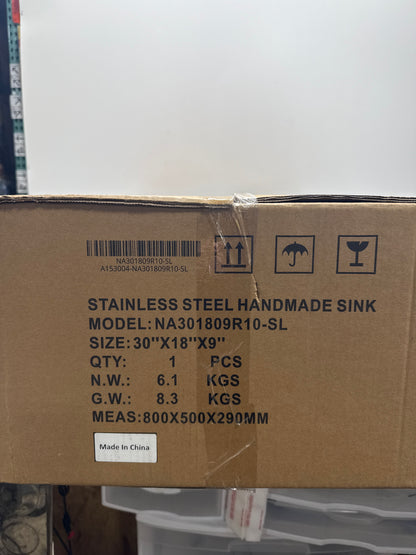 ATTOP 30 Inch Single Bowl Undermount Kitchen Sink,Nano Coating Stainless Steel Handmade Undermount Single Bowl Sink