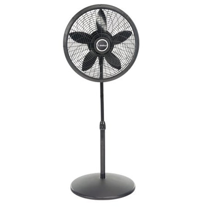 Lasko - 18 in. Oscillating 3-Speed Adjustable Large Room Pedestal Fan - Black