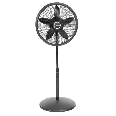 Lasko - 18 in. Oscillating 3-Speed Adjustable Large Room Pedestal Fan - Black