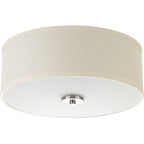 Progress Lighting P3713-09 Inspire Two-Light Flush Mount, Brushed Nickel