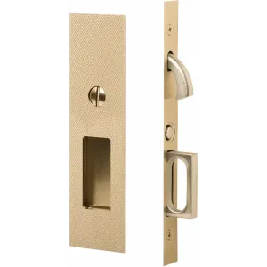 Emtek Knurled Narrow Modern Rectangular Pocket Door Mortise Lock 2195US4 - *Tools Hardware & Misc
