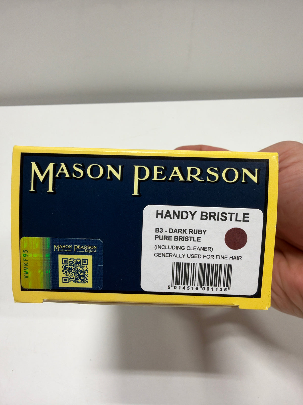 Mason Pearson Handy Bristle Hairbrush, B3 Dark Ruby