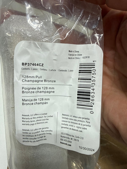 6 x Amerock Faircrest 5-1/16 Inch (128mm) Center-to-Center Champagne Bronze Cabinet Pull