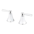 Signature Hardware 497635 Lever Handles for Elita Widespread Faucet - Chrome