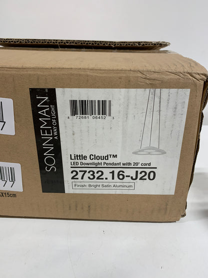 Sonneman Little Cloud LED Downlight Pendant 2732.16-J20 20' cord