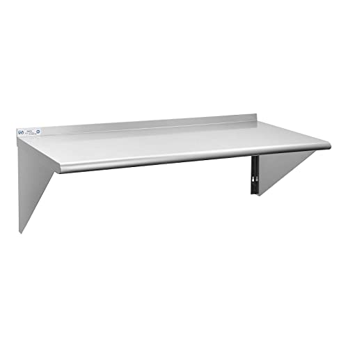 HALLY SINKS & TABLES H Stainless Steel Shelf 18 X 48 Inches, 400 Lb,