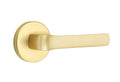 EMTEK Disk Rosette Privacy Set with Matching Finish Stuttgart Lever 5209STURHUS4 - Right Handed (RH) -