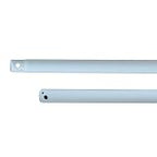 RP Lighting and Fans E12 12" Long 1/2" Diameter Ceiling Fan Downrod for 9' Ceilings White Lighting Accessories and Parts Ceiling Fan Accessories