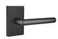 EMTEK Modern Rectangular Rosette Passage Set with Matching Finish Stuttgart Lever - 5112STURHUS19 - Righ