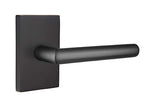 EMTEK Modern Rectangular Rosette Passage Set with Matching Finish Stuttgart Lever - 5112STURHUS19 - Righ