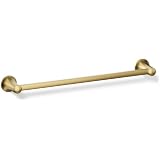 Kohler K-21952 Tempered 18" Towel Bar Vibrant Brushed Moderne Brass