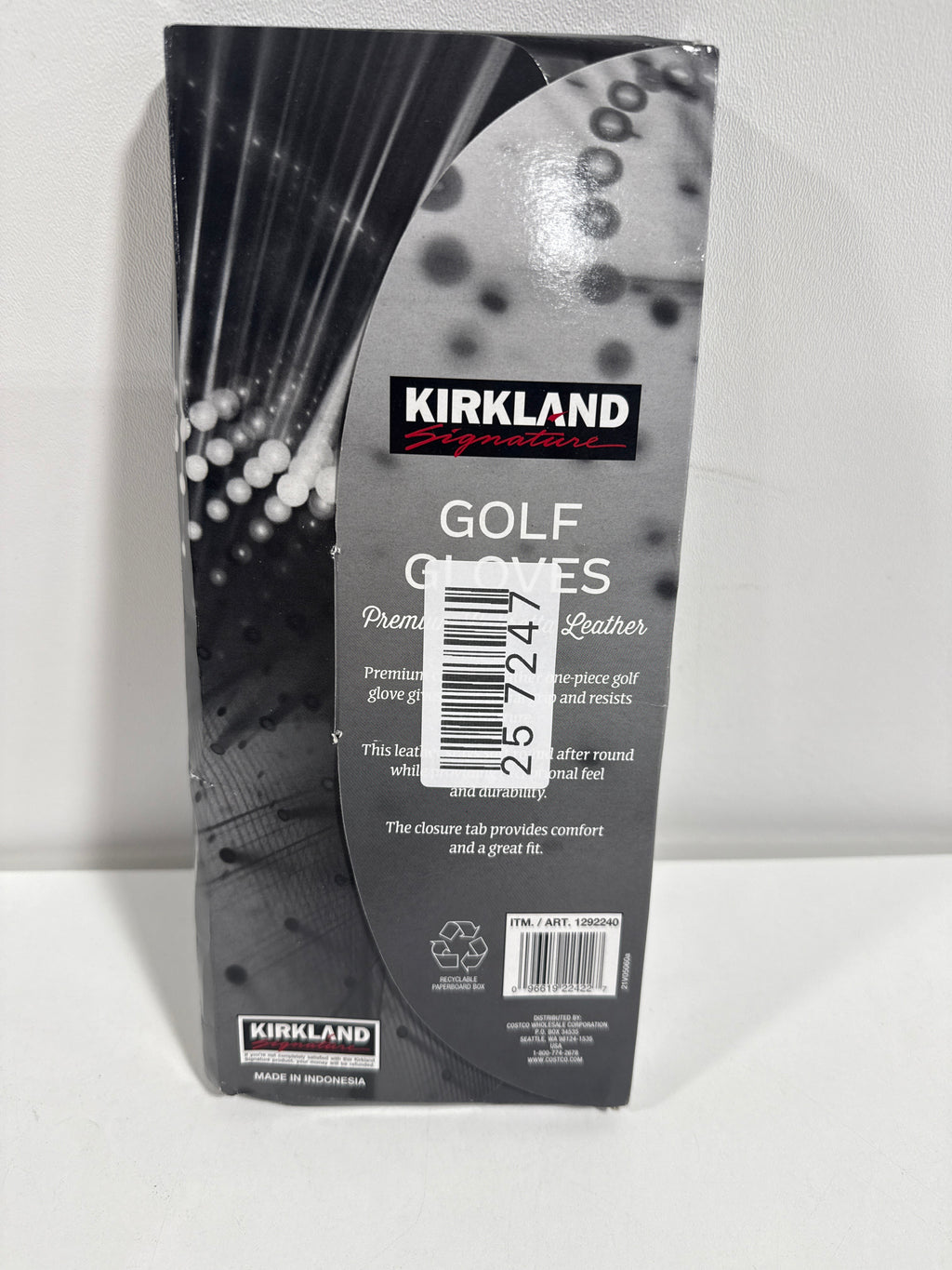 4 Kirkland Signature Golf Gloves Premium Cabretta Leather M/L