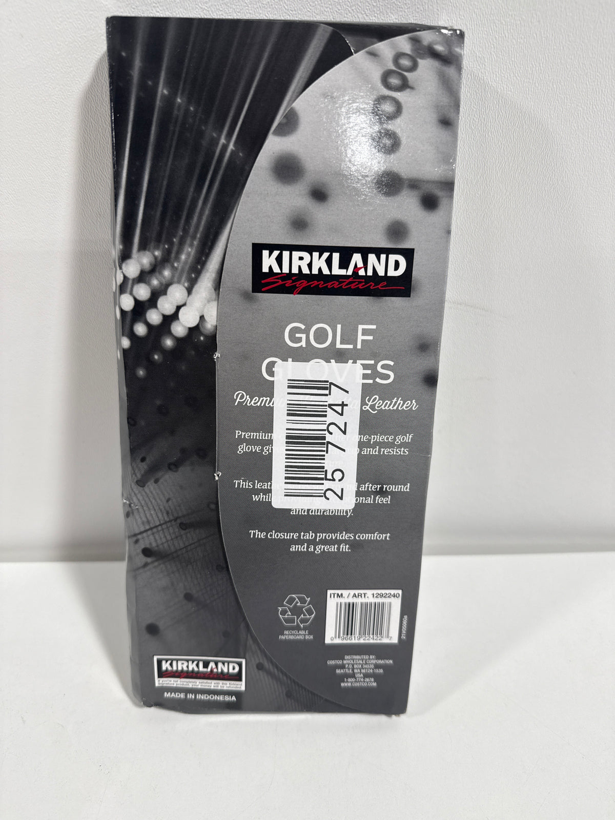 4 Kirkland Signature Golf Gloves Premium Cabretta Leather M/L