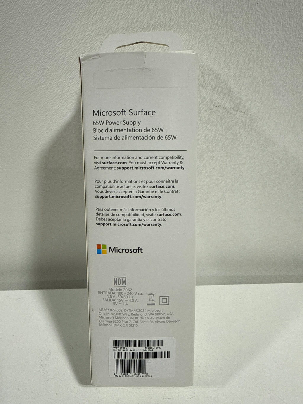 Microsoft Surface 65W Power Supply for Surface Book & Pro - *Computers & Office