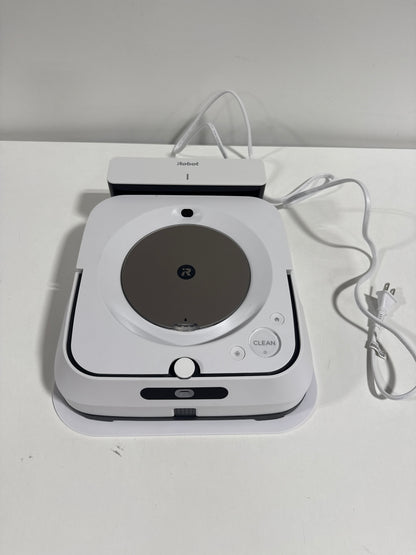 See Desc IRobot - Braava Jet M6 Wi-Fi Connected Robot Mop - White