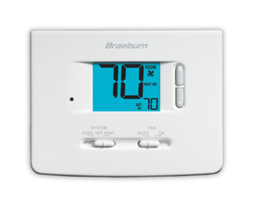 Braeburn 1020Nc Digital Non-Programmable Thermostat - White
