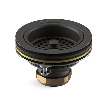 See Desc KOHLER Duostrainer Sink Drain and Strainer Basket, Less Tailpiece