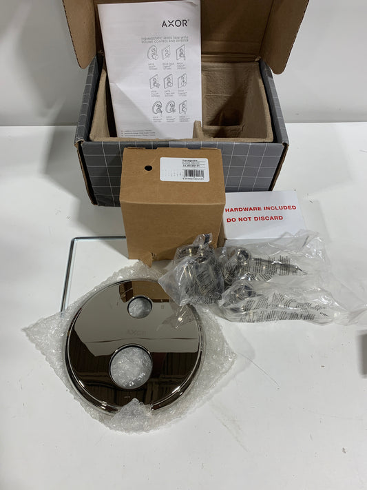 Axor 16821 Montreux Thermostatic Valve Trim with Integrated Diverter and Volume Controls Less Valve