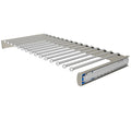 30 in. Satin Nickel Pullout Valet Rod Pants Organizer with Soft-Close for Custom Closet Systems