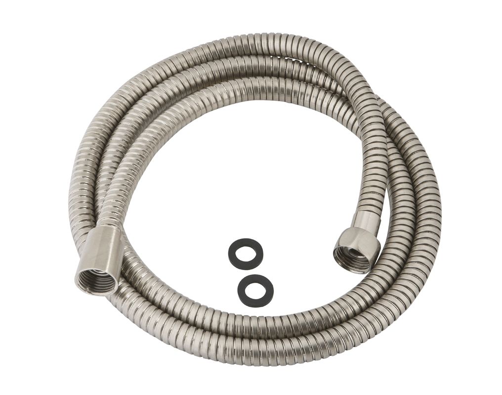 Signature Hardware 948938 60" Stretchable Hand Shower Hose Brushed Nickel Bath