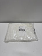 Belgian RP Winter White Solid Sheer Rod Pocket Curtain, 50 in. W X 84 in. L (Set of 2)