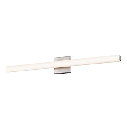 Sonneman Sq-Bar 32 Wide Satin Nickel LED Bath Light