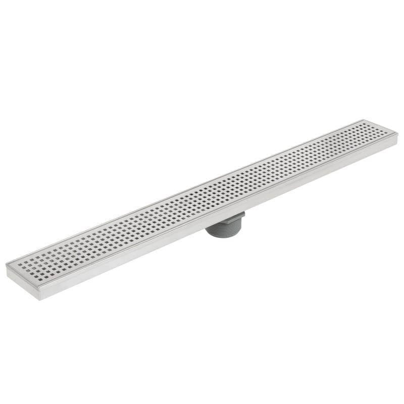 Miseno MNO26LD 26" Pattern Grate Linear Shower Drain - Stainless Steel