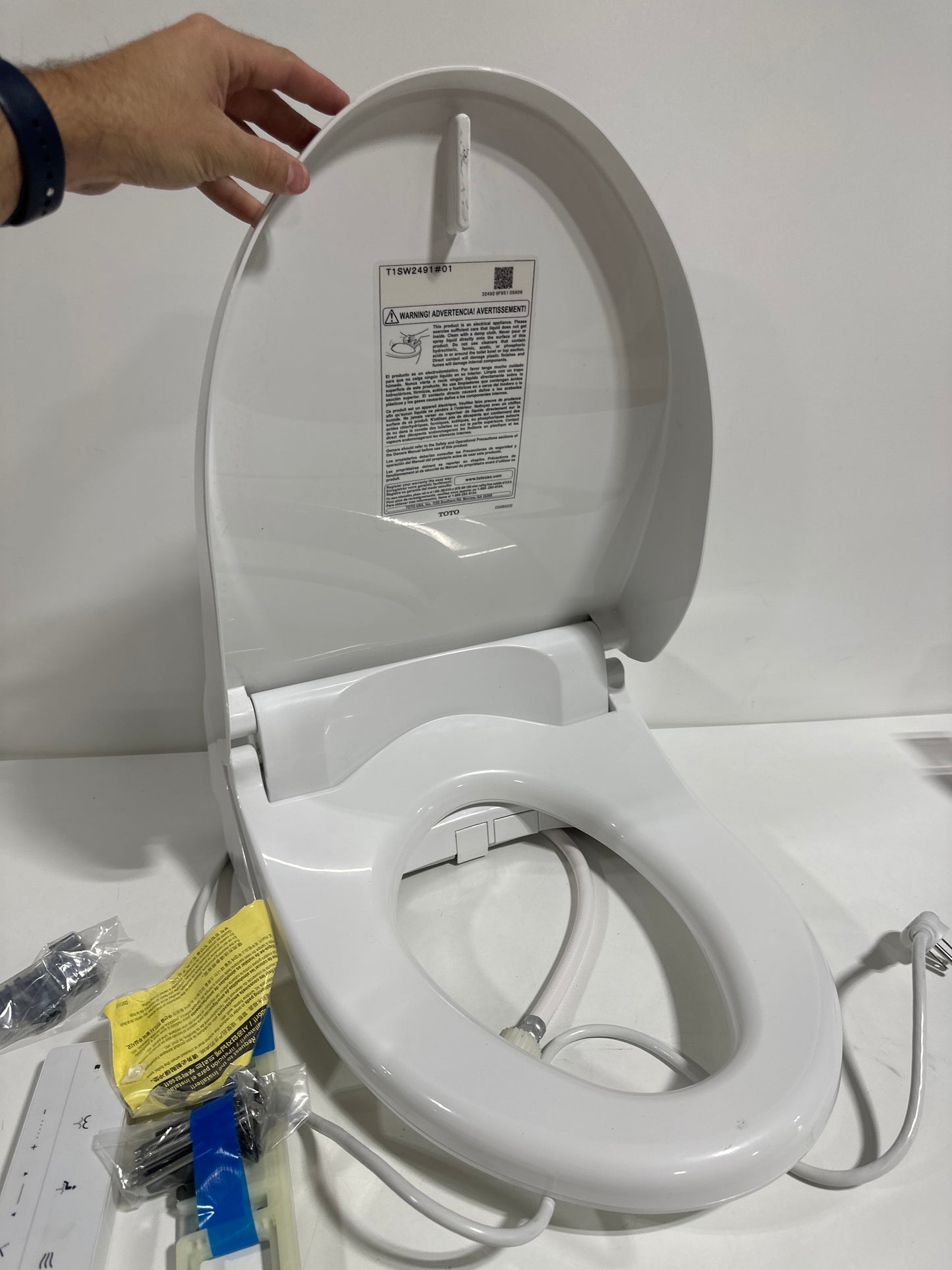 Used TOTO Washlet Elongated Bidet Seat with SoftClose Lid