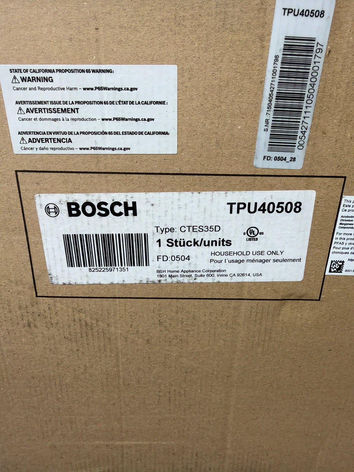 Bosch 500 Series Fully Automatic Espresso and Coffee Machine, Dark Silver