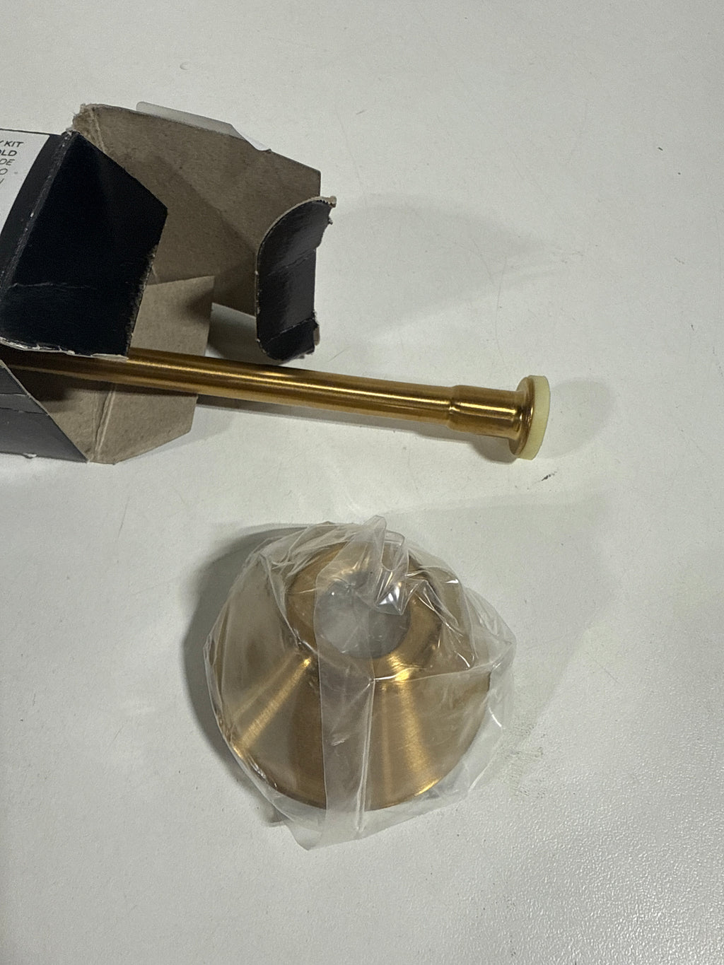 Signature Hardware 948024 Toilet Supply Kit with 5/8’’ OD X 3/8’’ OD Angle Stop Brushed Gold - *Plumbing