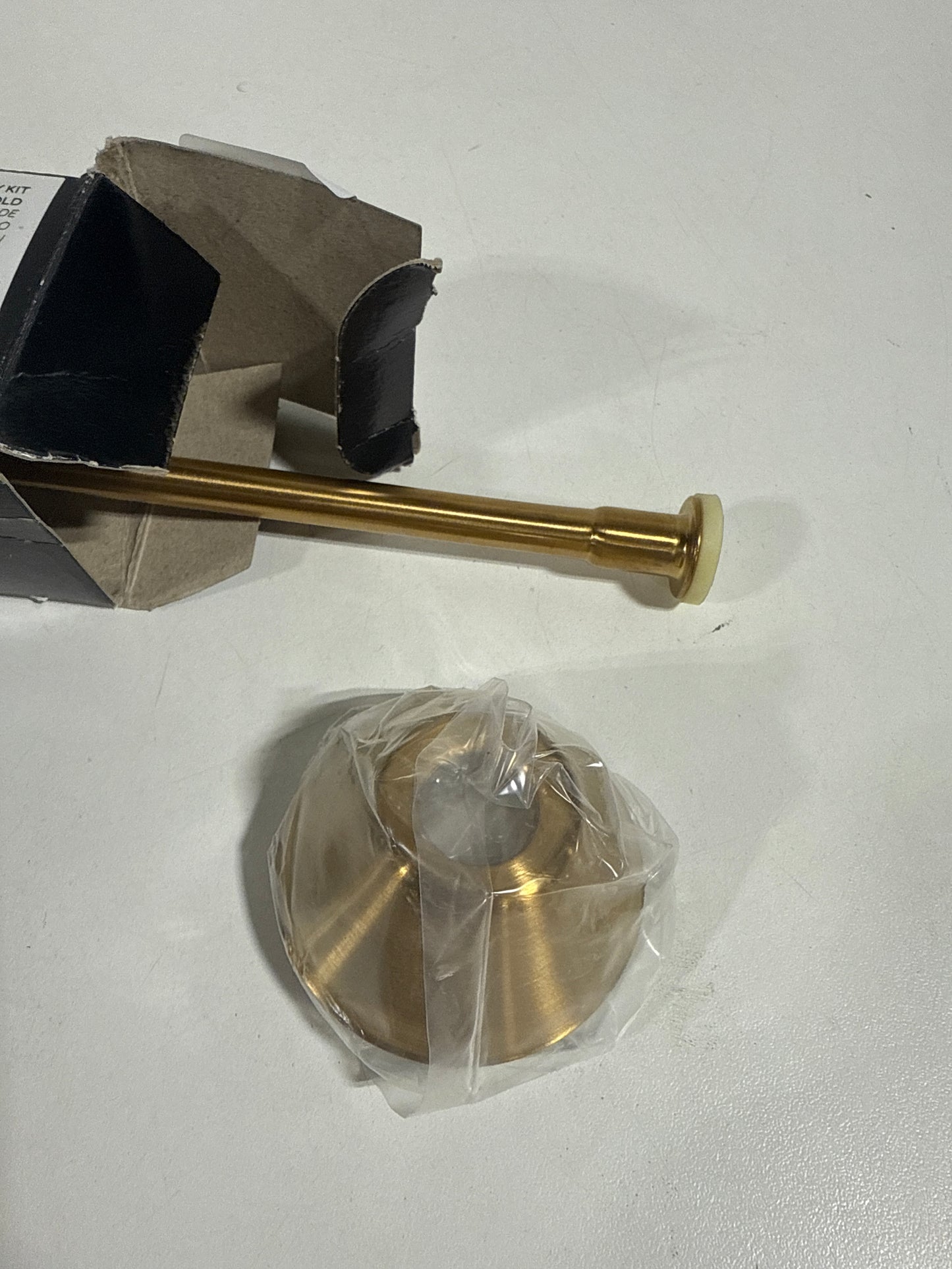 Signature Hardware 948024 Toilet Supply Kit with 5/8" OD X 3/8" OD Angle Stop Brushed Gold