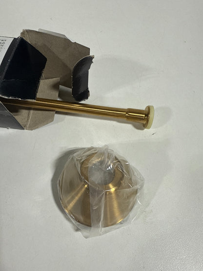 Signature Hardware 948024 Toilet Supply Kit with 5/8" OD X 3/8" OD Angle Stop Brushed Gold